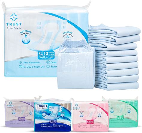 TREST Elite Briefs for Men and Women, Overnight。